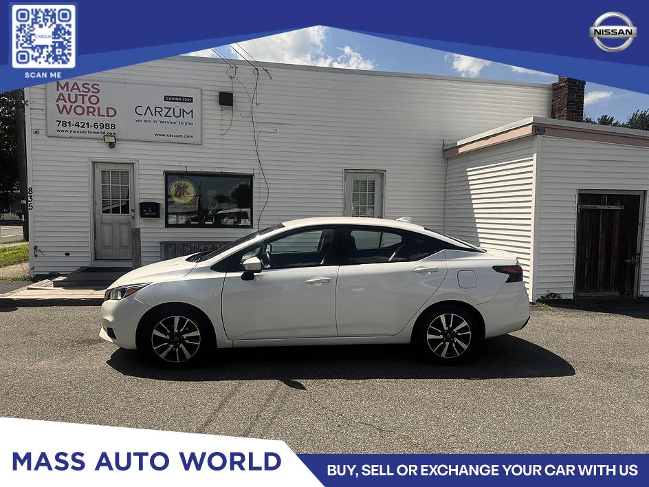 White 2022 Nissan Versa Sedan Front-Wheel Drive Automatic