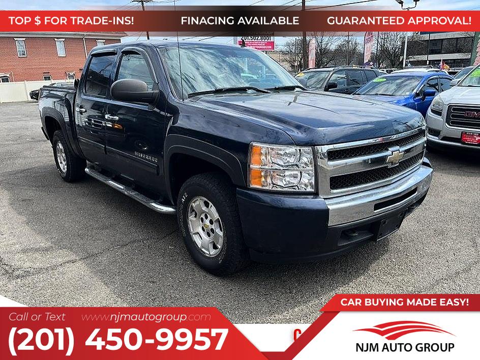 Blue Granite Metallic 2010 Chevrolet Silverado 1500 LT Crew Cab 4WD Pickup Truck Four-Wheel Drive Automatic