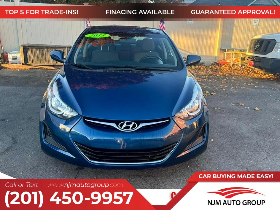 Windy Sea Blue 2015 Hyundai Elantra Sedan Front-Wheel Drive Manual