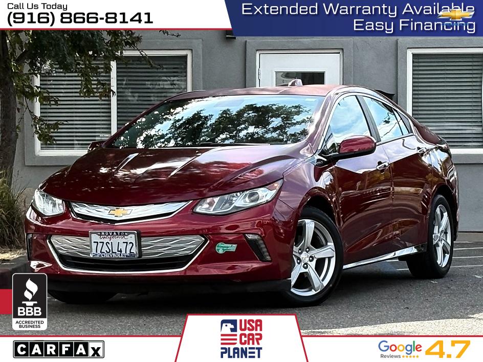 Red 2018 Chevrolet Volt LT FWD Hatchback Front-Wheel Drive Automatic