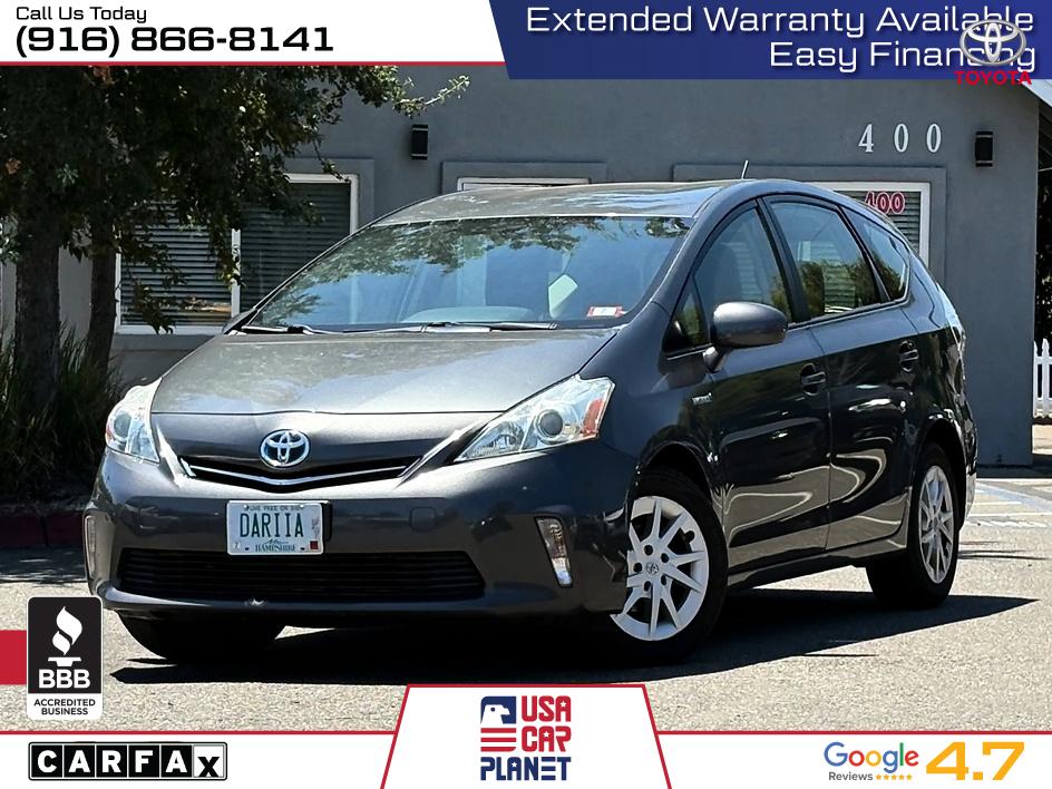 Gray 2013 Toyota Prius v Wagon Front-Wheel Drive Automatic