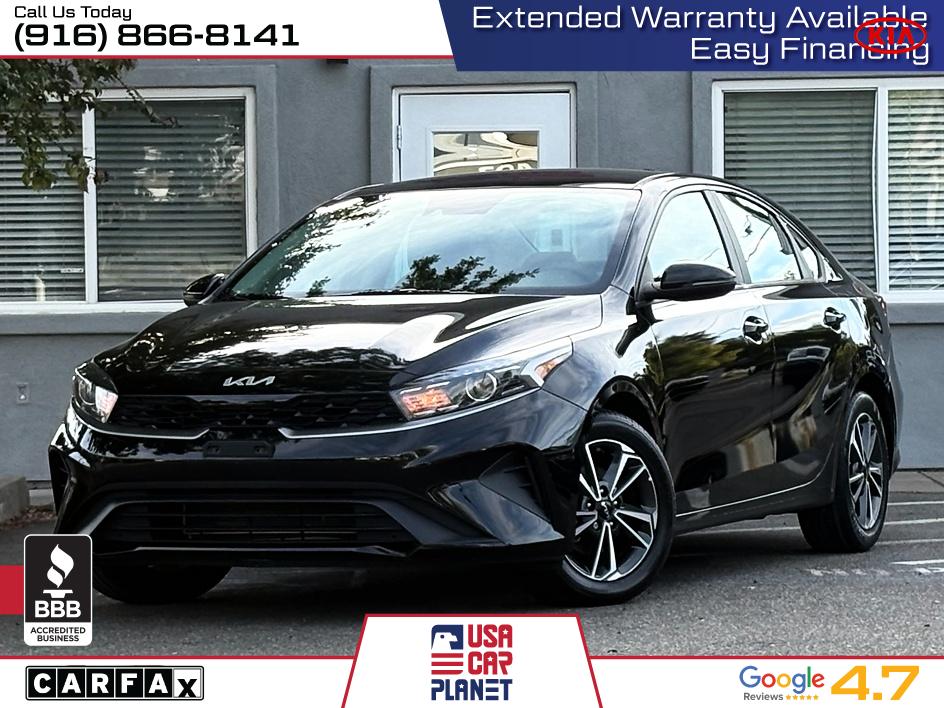 Black 2023 Kia Forte LXS FWD Sedan Front-Wheel Drive Automatic