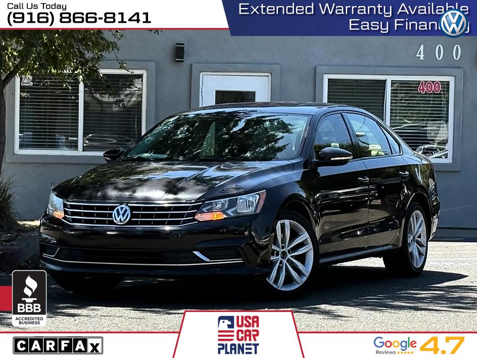 Black 2019 Volkswagen Passat Sedan Front-Wheel Drive Automatic
