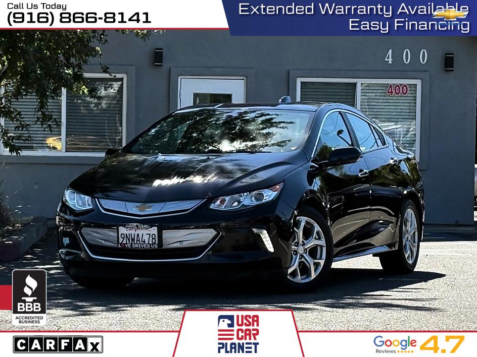 Black 2017 Chevrolet Volt Premier FWD Hatchback Front-Wheel Drive Automatic