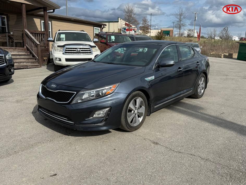 Smokey Blue Metallic 2015 Kia Optima Hybrid Sedan Front-Wheel Drive Automatic