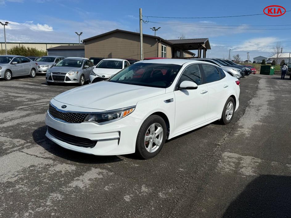 White 2016 Kia Optima Sedan Front-Wheel Drive Automatic