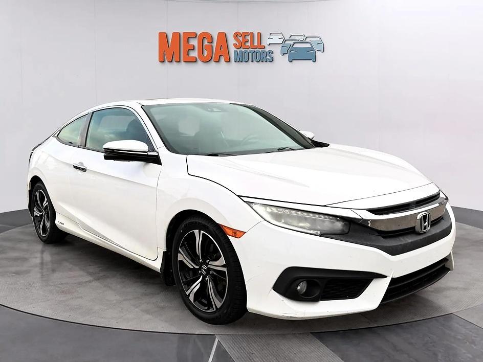White 2017 Honda Civic Coupe Coupe Front-Wheel Drive Automatic