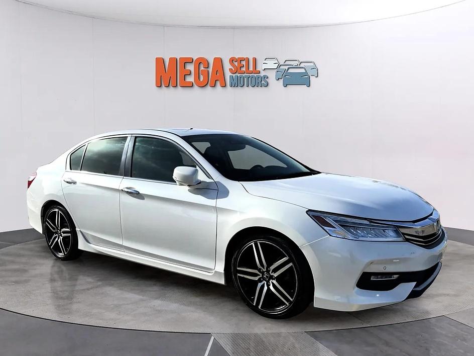 White 2017 Honda Accord Sedan Front-Wheel Drive Automatic