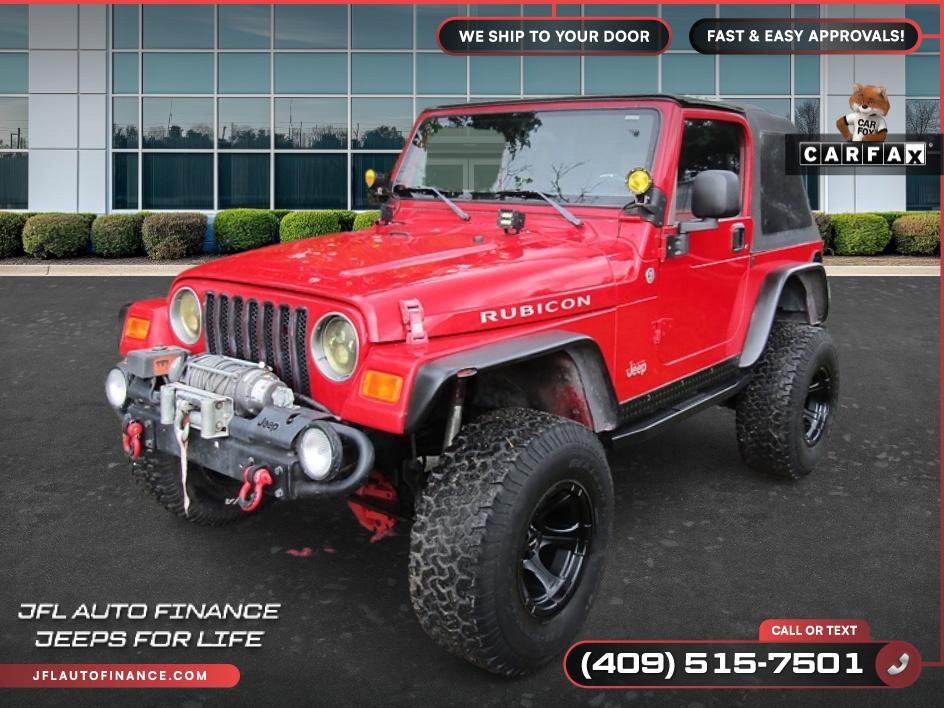 Red 2006 Jeep Wrangler Rubicon SUV / Crossover Four-Wheel Drive Automatic