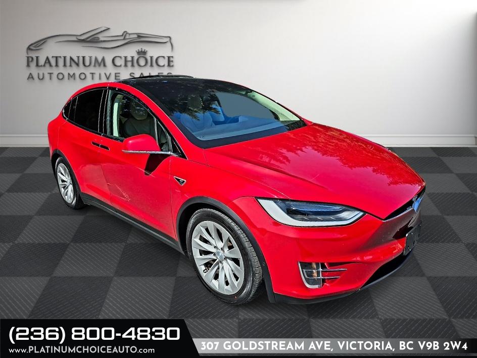 Red 2016 Tesla Model X SUV / Crossover All-Wheel Drive Automatic