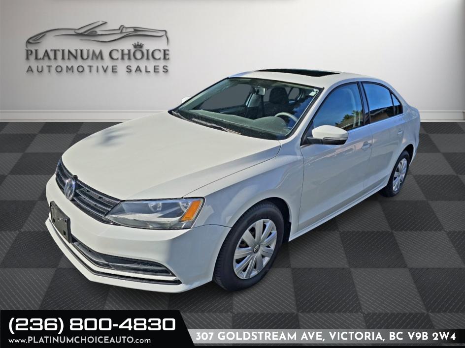 White 2015 Volkswagen Jetta Sedan Front-Wheel Drive Automatic