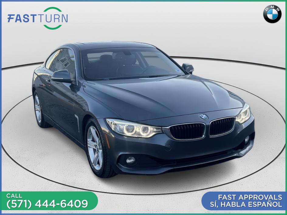Mineral Gray Metallic 2015 BMW 4 Series Coupe Rear-Wheel Drive Automatic