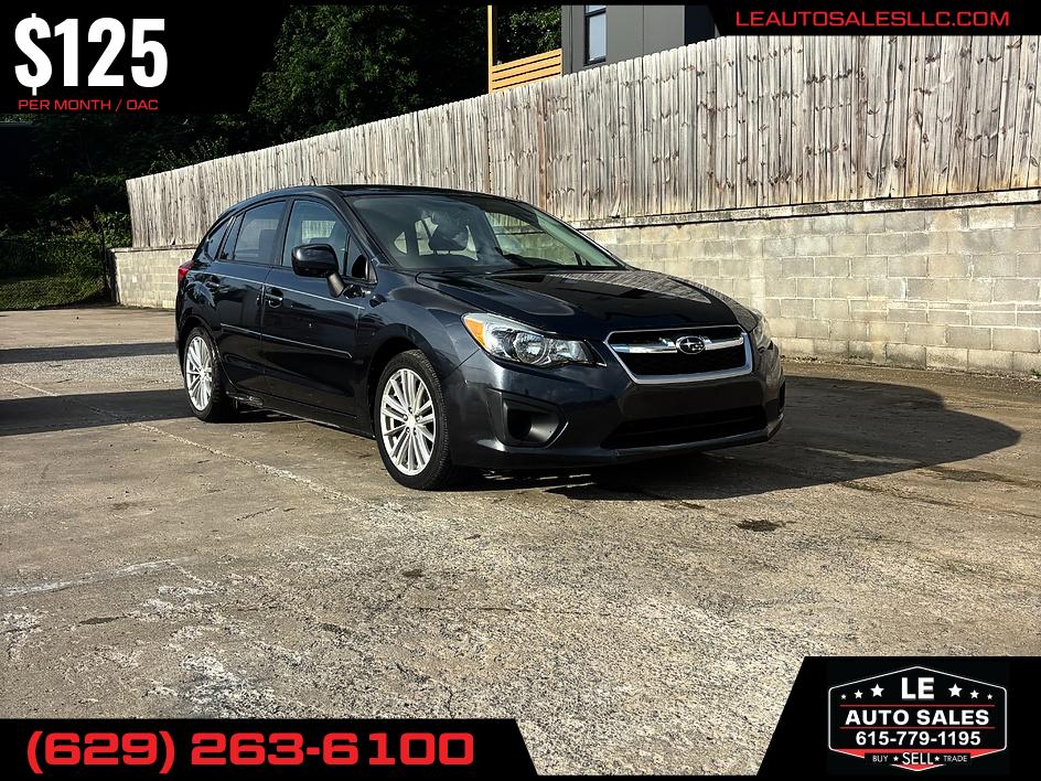 Gray 2013 Subaru Impreza Hatchback All-Wheel Drive Automatic
