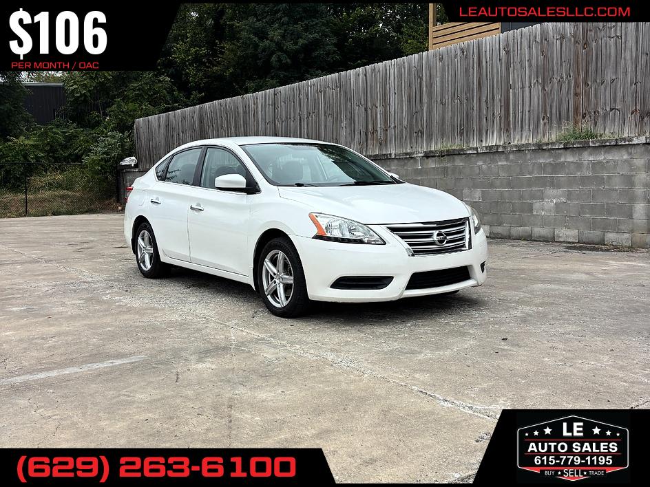 White 2013 Nissan Sentra Sedan Front-Wheel Drive Automatic
