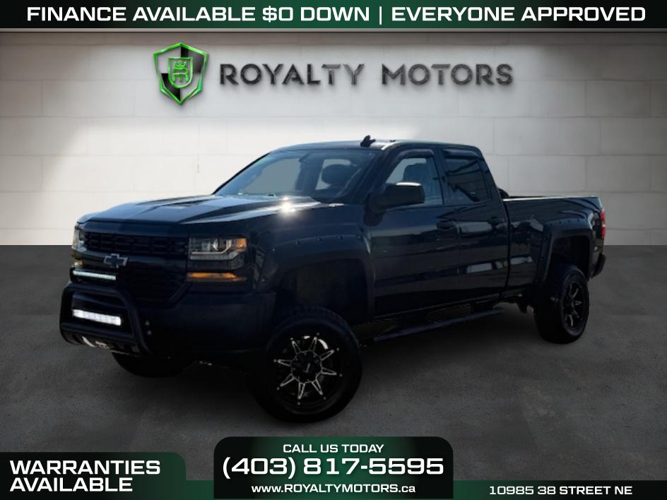 Black 2016 Chevrolet Silverado 1500 Pickup Truck Four-Wheel Drive Automatic