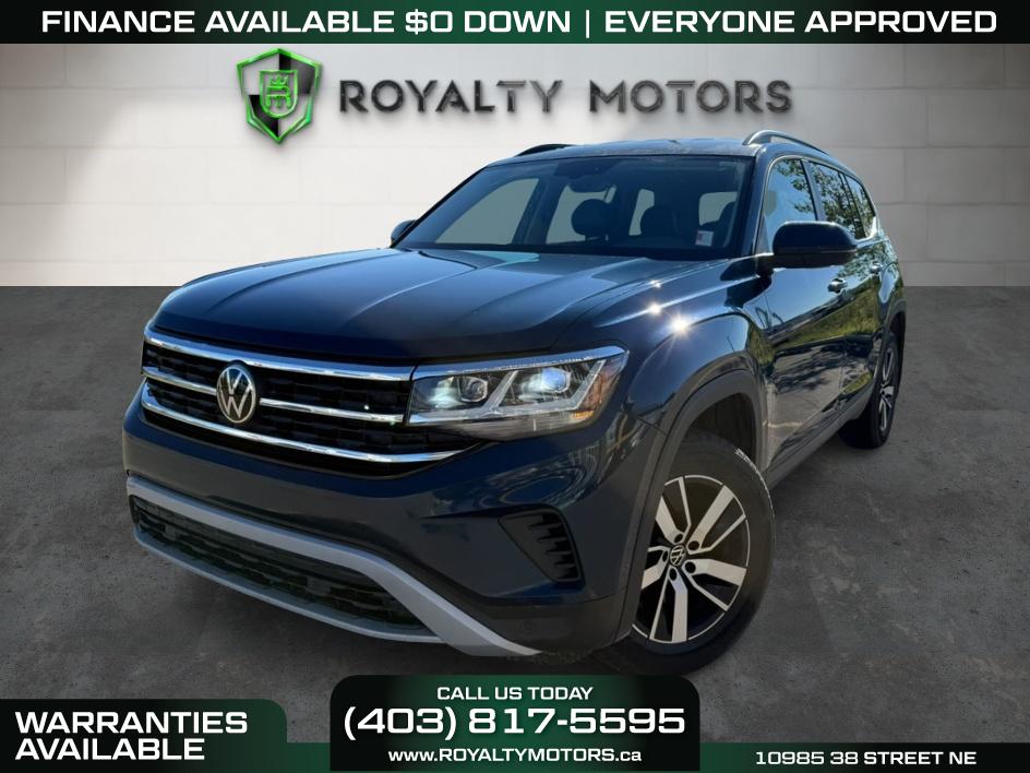 Blue 2021 Volkswagen Atlas SUV / Crossover Automatic