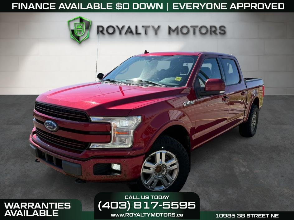 Red 2018 Ford F-150 Pickup Truck Four-Wheel Drive Automatic