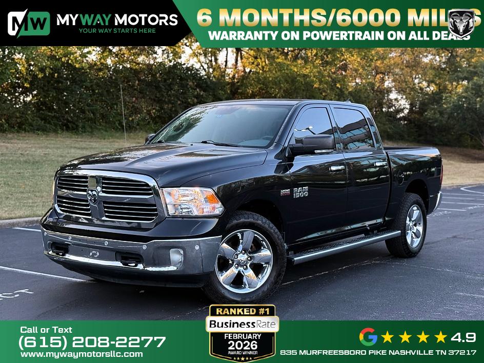 Black Clearcoat 2016 RAM 1500 Pickup Truck Four-Wheel Drive Automatic