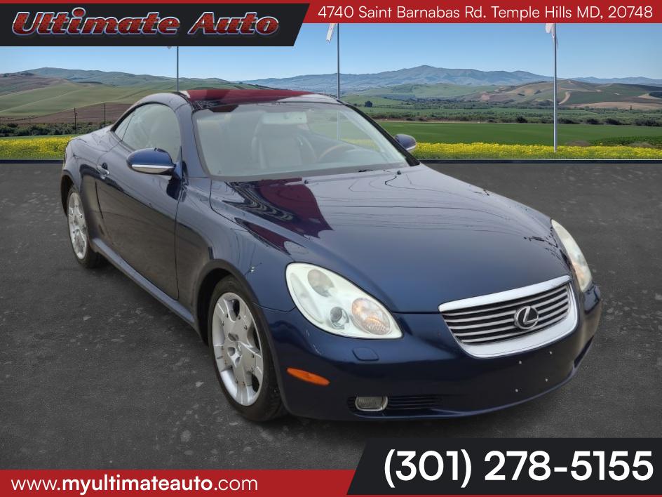 Blue (Indigo Ink Pearl with Body Color Hard Top) 2004 Lexus SC 430 RWD Convertible Rear-Wheel Drive 5-Speed Automatic