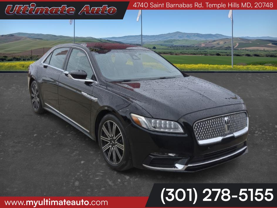 Black Velvet 2017 Lincoln Continental Reserve FWD Sedan Front-Wheel Drive Automatic