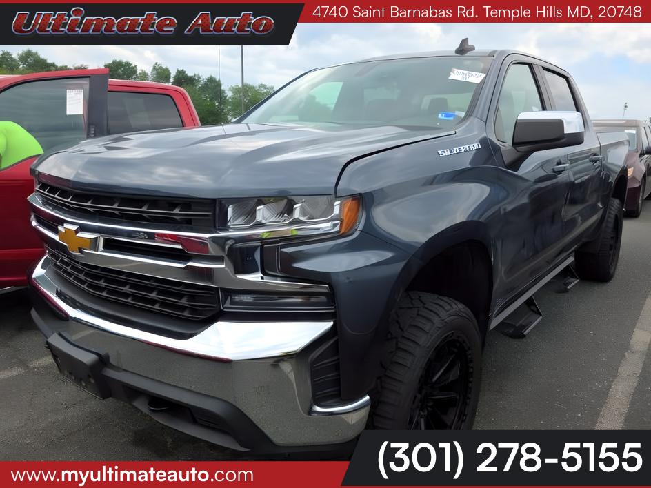 Gray (Satin Steel Metallic) 2021 Chevrolet Silverado 1500 Pickup Truck Four-Wheel Drive Automatic