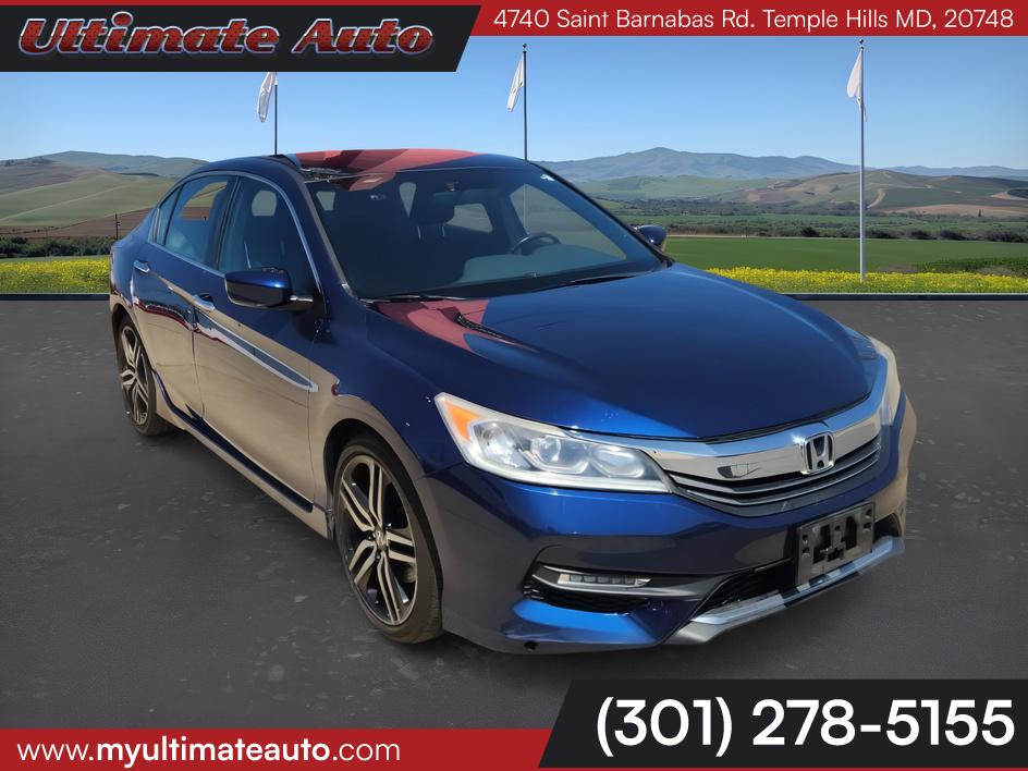 Blue 2017 Honda Accord Sedan Front-Wheel Drive Automatic