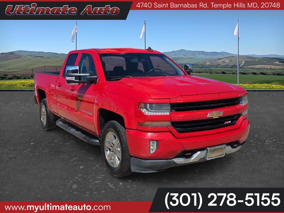 Siren Red Tintcoat 2017 Chevrolet Silverado 1500 LT Double Cab 4WD Pickup Truck Four-Wheel Drive Automatic