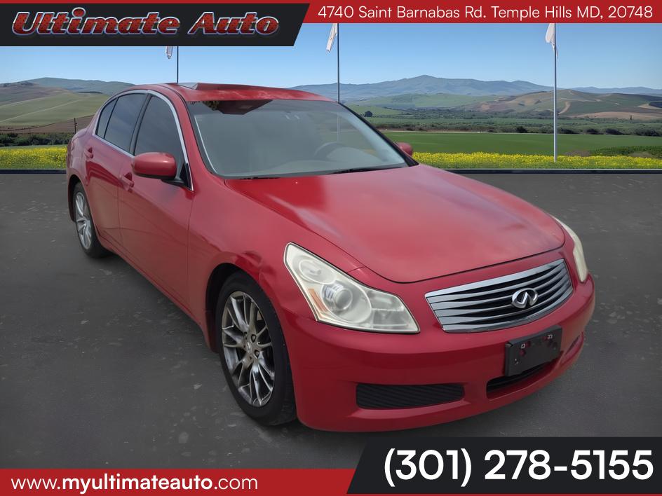Red 2007 INFINITI G35 Sedan Rear-Wheel Drive Automatic
