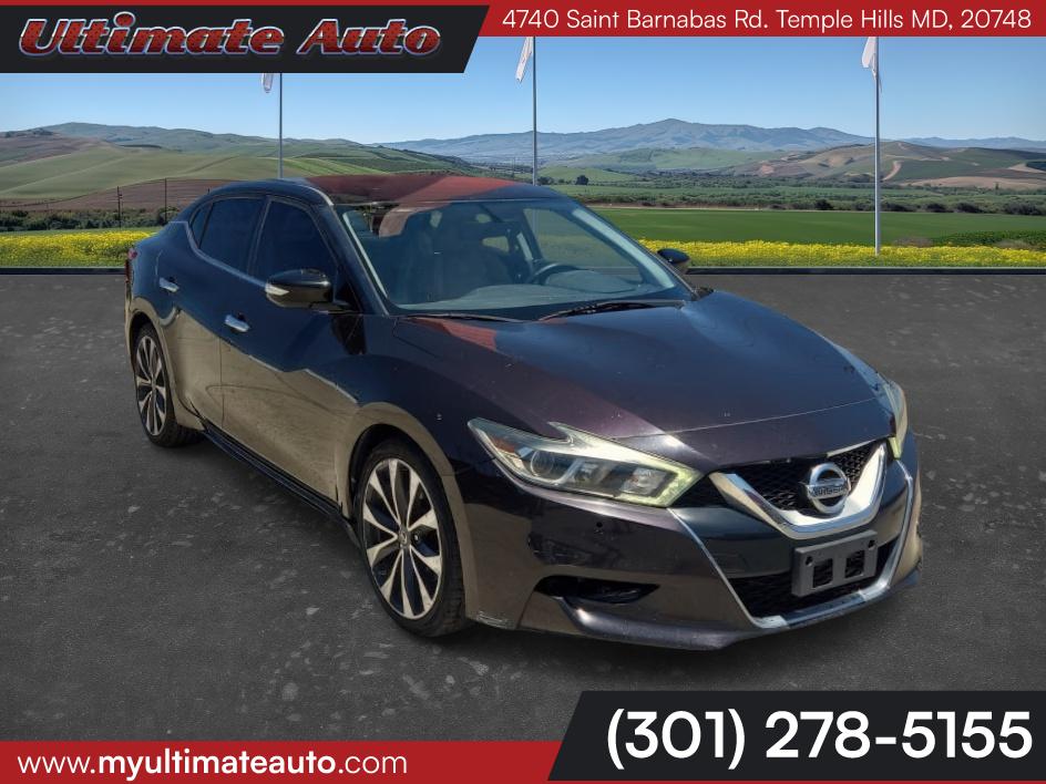 Bordeaux Black 2016 Nissan Maxima SR Sedan Front-Wheel Drive Automatic