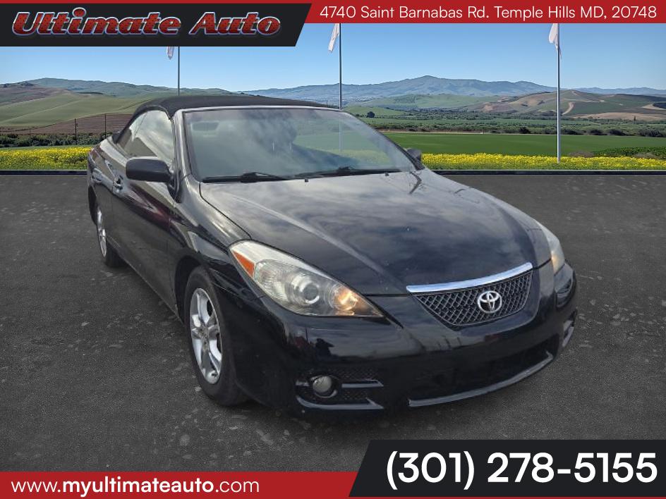 Black 2008 Toyota Camry Solara SLE V6 Coupe Coupe Front-Wheel Drive 5-Speed Automatic