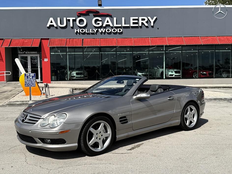 Gray 2005 Mercedes-Benz SL-Class Convertible Rear-Wheel Drive Automatic