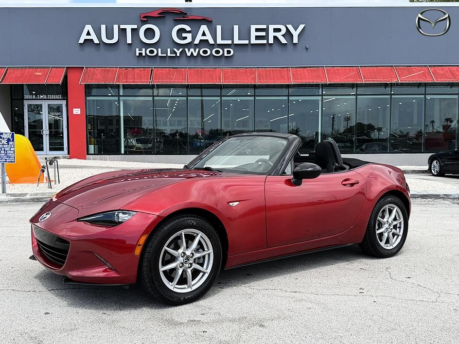 Red 2016 Mazda MX-5 Miata Convertible Rear-Wheel Drive Automatic