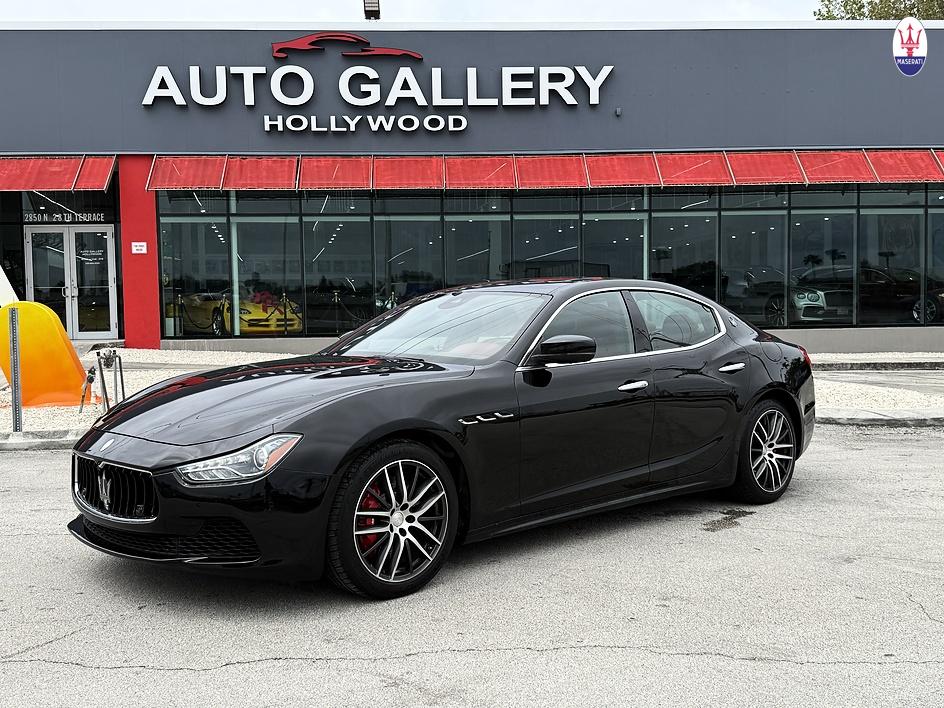 Black 2017 Maserati Ghibli S Q4 3.0L AWD Sedan All-Wheel Drive Automatic