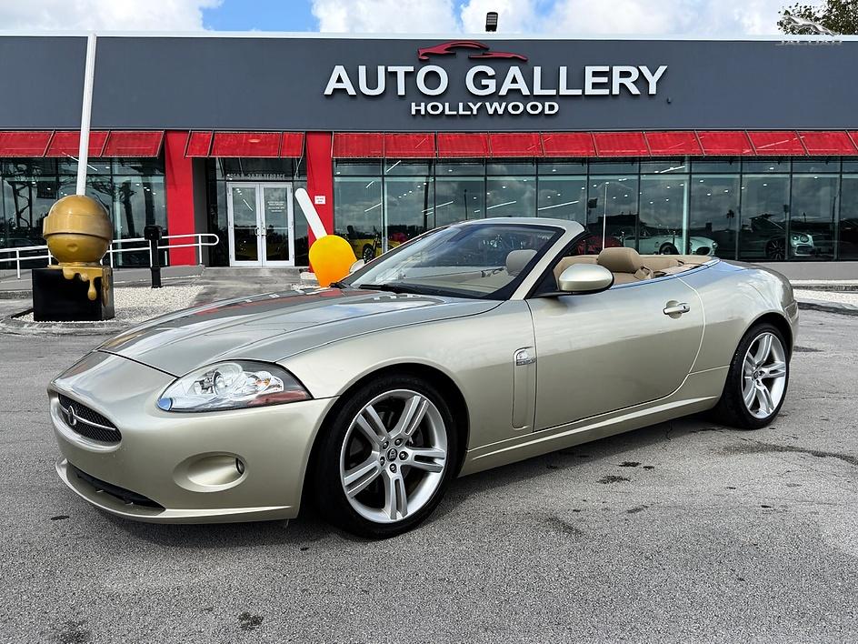 Brown (Beige) 2007 Jaguar XK-Series XK Convertible RWD Convertible Rear-Wheel Drive Automatic