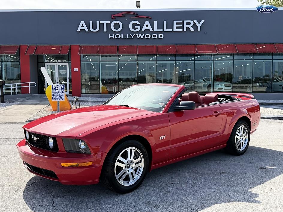 Red 2005 Ford Mustang Convertible Rear-Wheel Drive Automatic