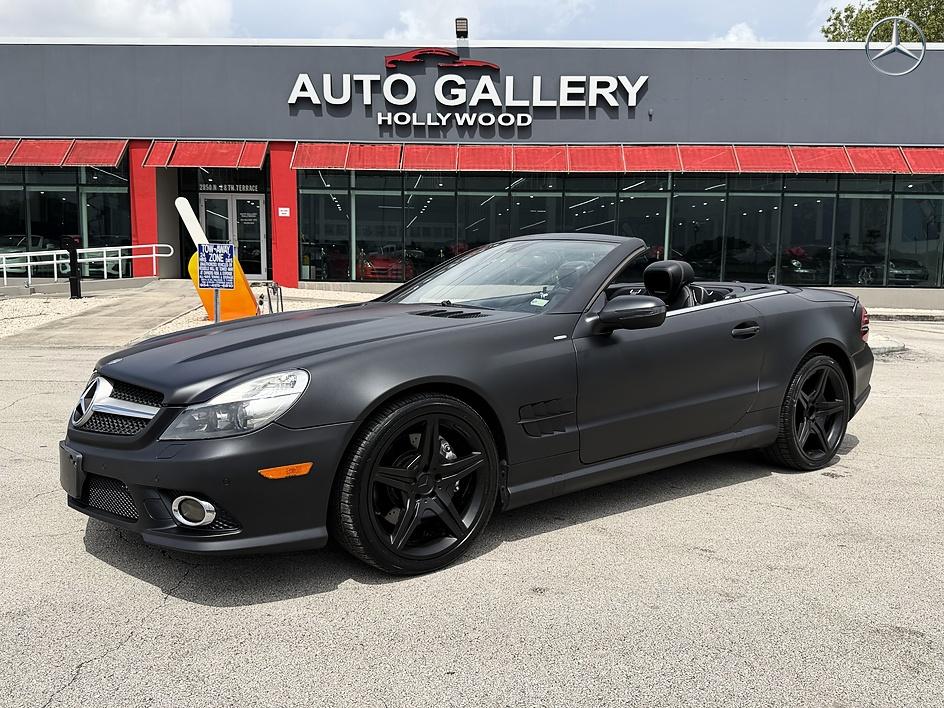 Black 2011 Mercedes-Benz SL-Class Convertible Rear-Wheel Drive Automatic