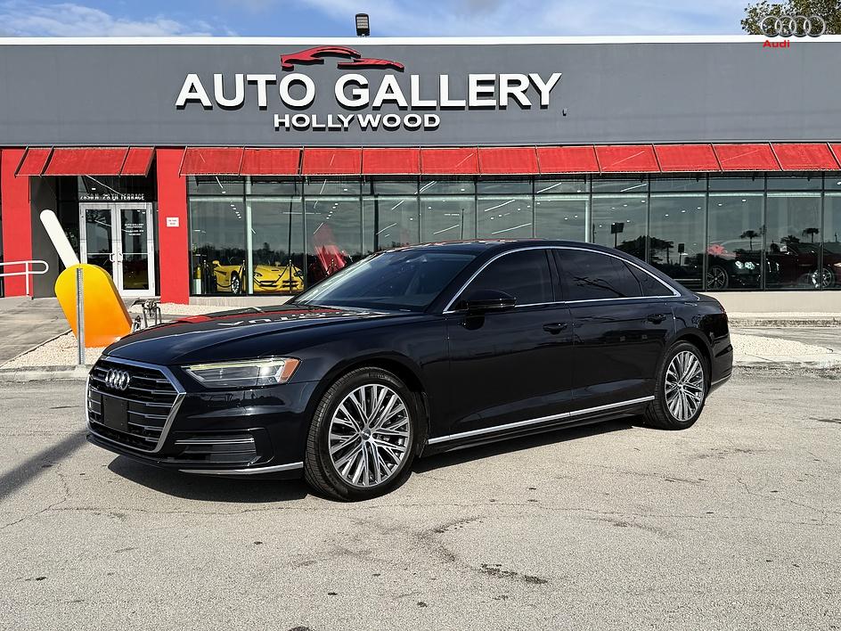Blue 2019 Audi A8 Sedan All-Wheel Drive Automatic