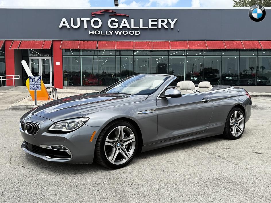 Gray 2017 BMW 6 Series Convertible Rear-Wheel Drive Automatic