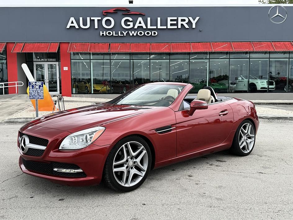 Red 2016 Mercedes-Benz SLK 300 Convertible Rear-Wheel Drive Automatic