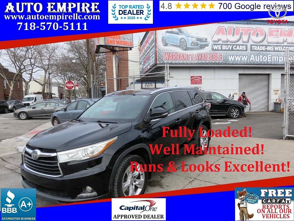 Attitude Black Metallic 2015 Toyota Highlander SUV / Crossover All-Wheel Drive Automatic