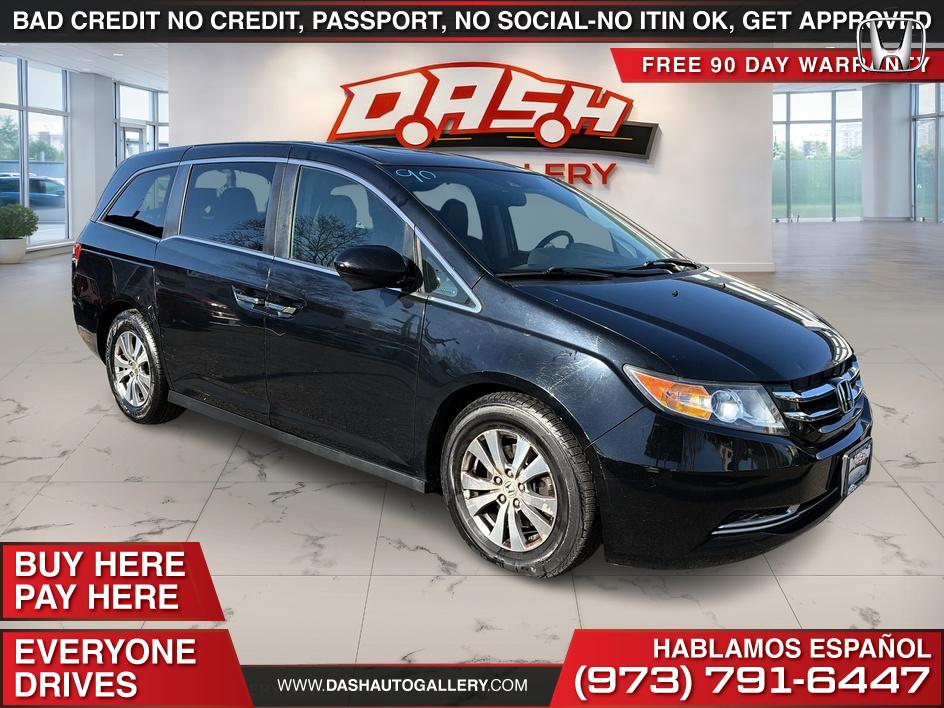 Crystal Black Pearl 2015 Honda Odyssey EX-L FWD Minivan Front-Wheel Drive Automatic