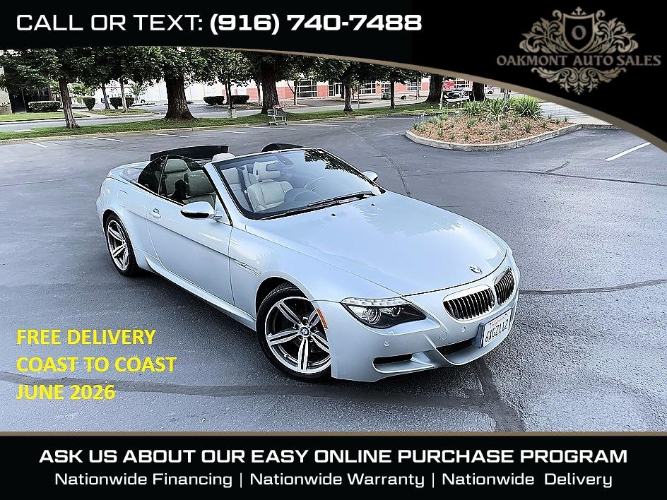 Silver 2008 BMW M6 Convertible RWD Convertible Rear-Wheel Drive Automatic