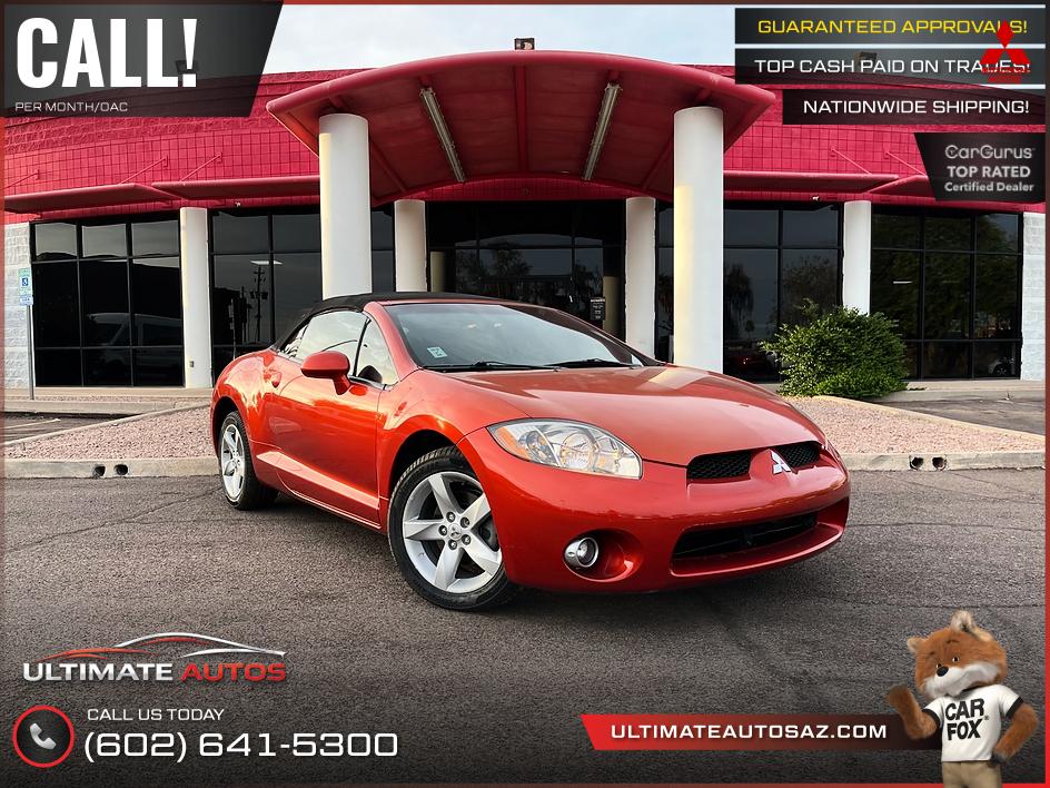 Orange 2007 Mitsubishi Eclipse Spyder Convertible