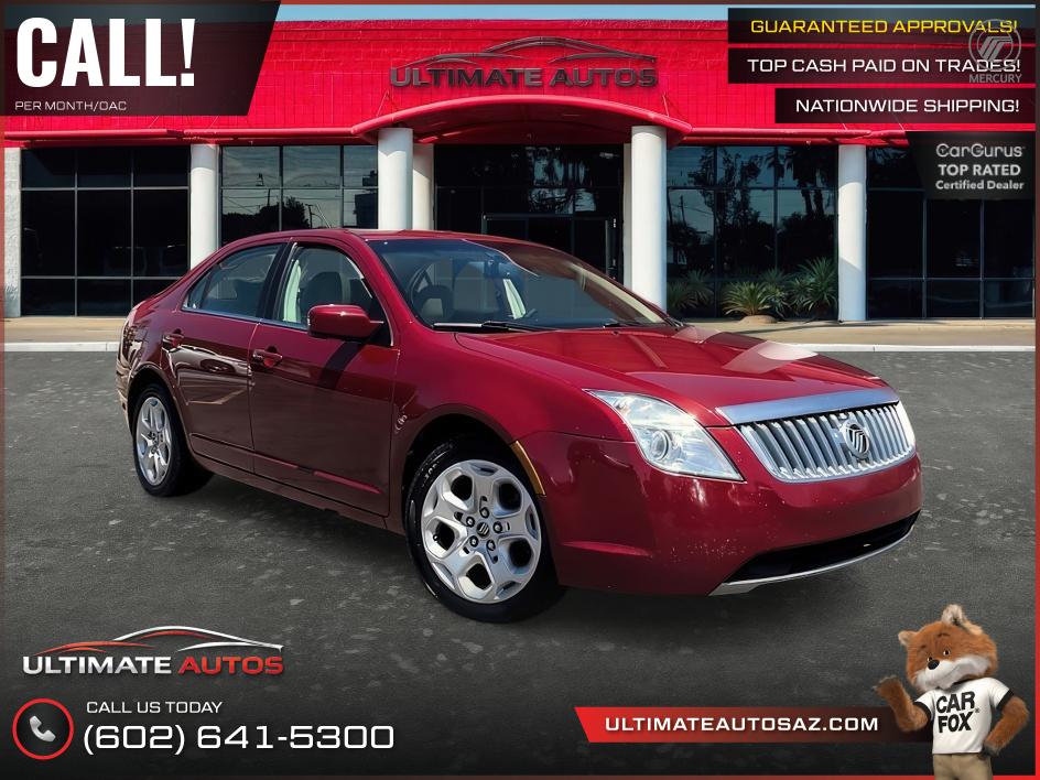 Red 2010 Mercury Milan I4 Sedan Front-Wheel Drive Automatic