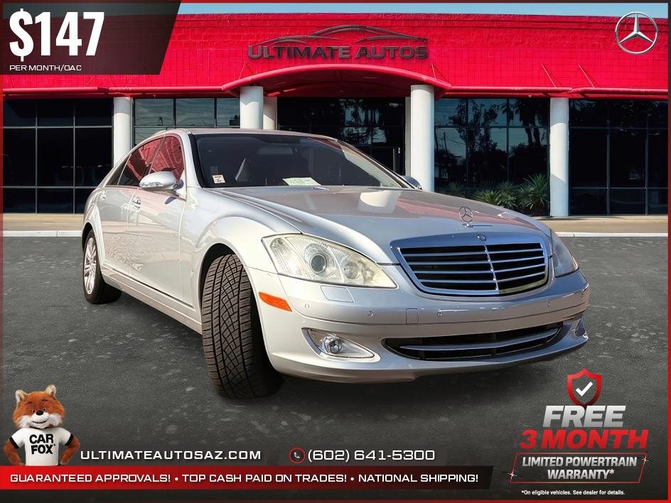 Silver 2009 Mercedes-Benz S-Class Sedan Rear-Wheel Drive Automatic