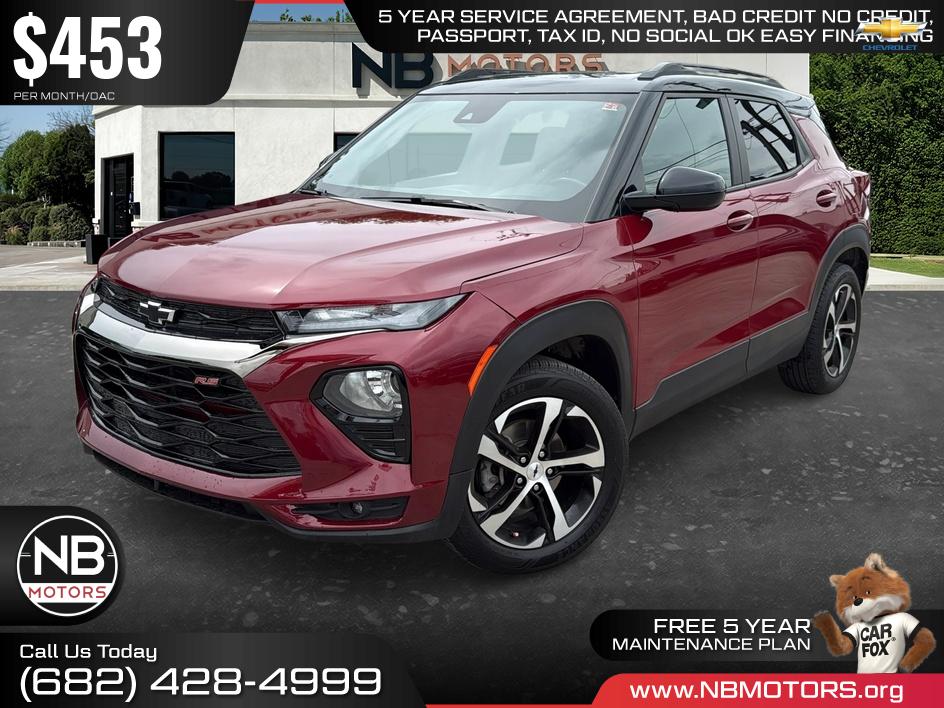 Scarlet Red Metallic 2021 Chevrolet Trailblazer SUV / Crossover Four-Wheel Drive Automatic