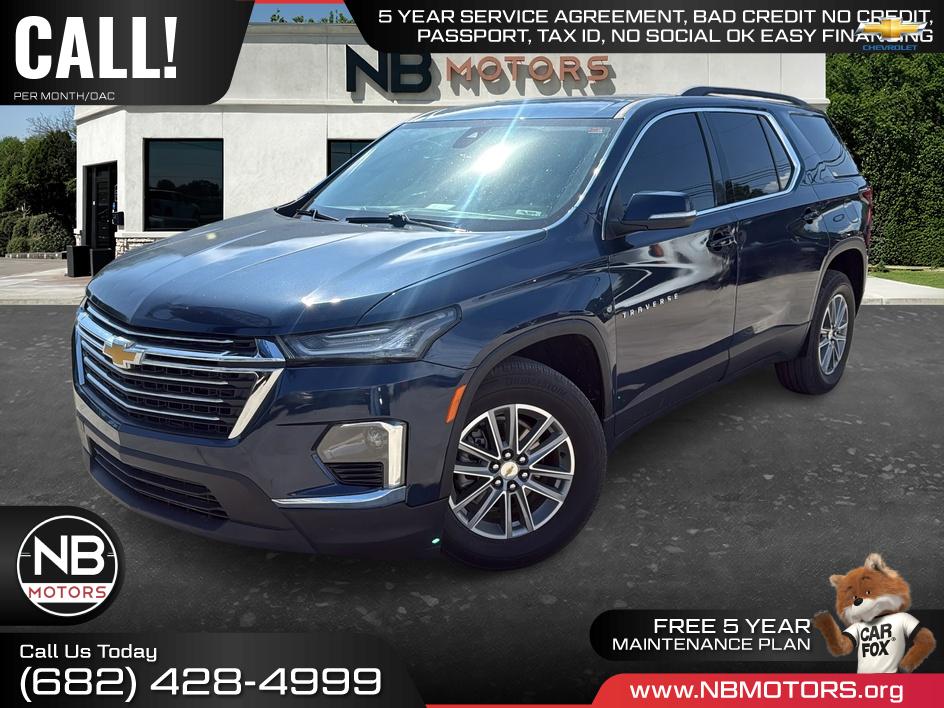 Blue 2022 Chevrolet Traverse SUV / Crossover Four-Wheel Drive Automatic