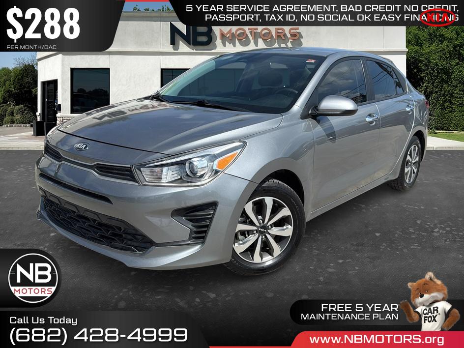 Pewter 2022 Kia Rio Sedan Front-Wheel Drive Continuously Variable Transmission