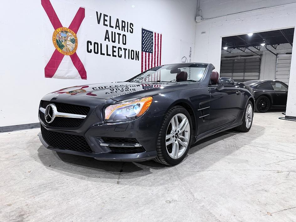 Gray (Steel Grey Metallic) 2013 Mercedes-Benz SL-Class Convertible Rear-Wheel Drive Automatic