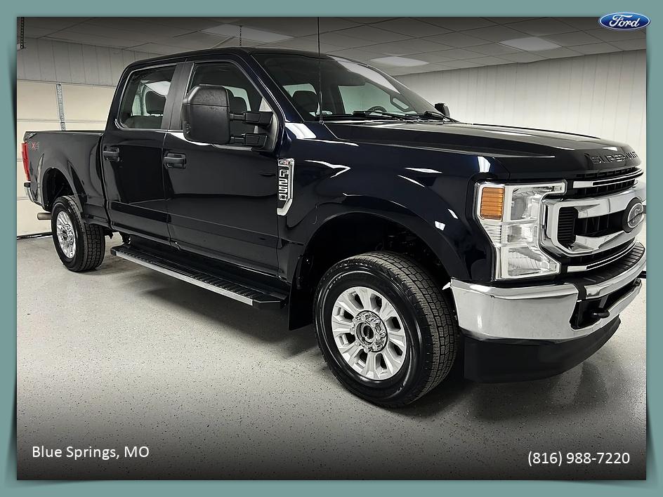 Antimatter Blue Metallic 2021 Ford F-250 Super Duty Pickup Truck Four-Wheel Drive Automatic